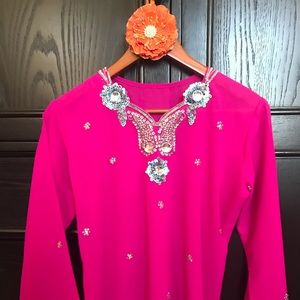 ALL 5* SELLER Gorgeous Indian themed short tunic